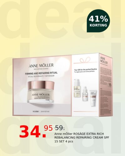 Anne mÖller ROSÂGE EXTRA RICH REBALANCING REPAIRING CREAM SPF 15 SET 4 pcs