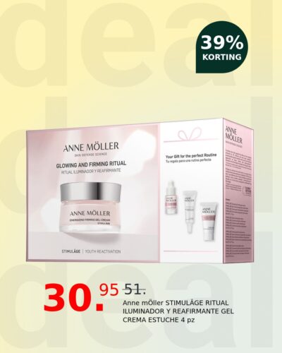 Anne mÖller STIMULÂGE RITUAL ILUMINADOR Y REAFIRMANTE GEL CREMA ESTUCHE 4 pz