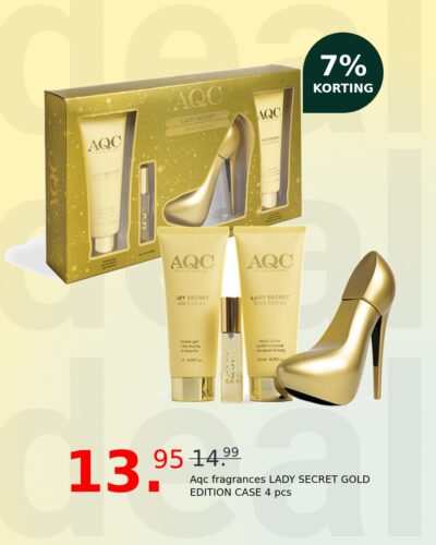Aqc fragrances LADY SECRET GOLD EDITION CASE 4 pcs