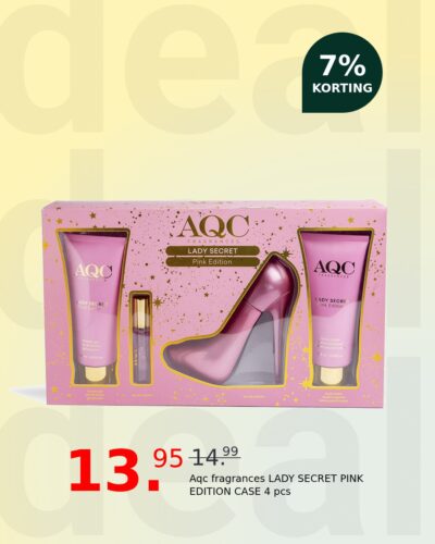 Aqc fragrances LADY SECRET PINK EDITION CASE 4 pcs