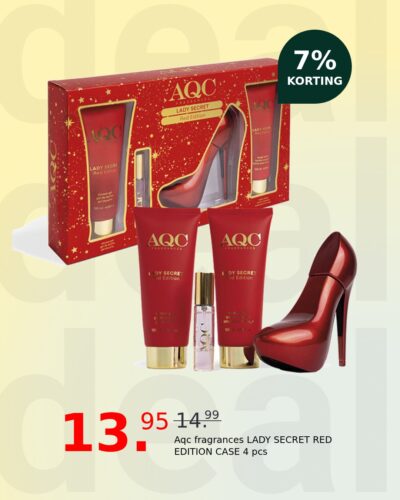 Aqc fragrances LADY SECRET RED EDITION CASE 4 pcs