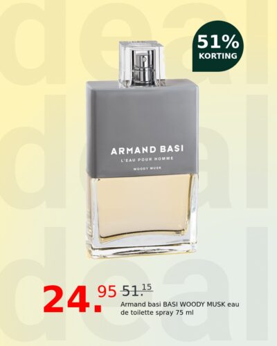 Armand basi BASI WOODY MUSK eau de toilette spray 75 ml