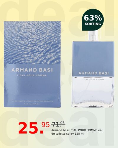 Armand basi L'EAU POUR HOMME eau de toilette spray 125 ml