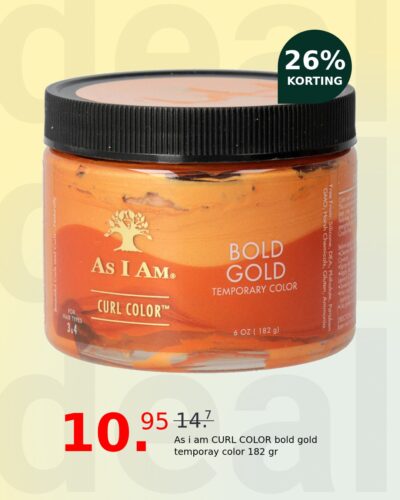 As i am CURL COLOR bold gold temporay color 182 gr