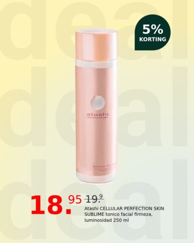 Atashi CELLULAR PERFECTION SKIN SUBLIME tonico facial firmeza, luminosidad 250 ml