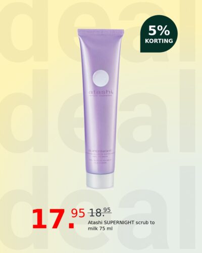 Atashi SUPERNIGHT scrub to milk 75 ml