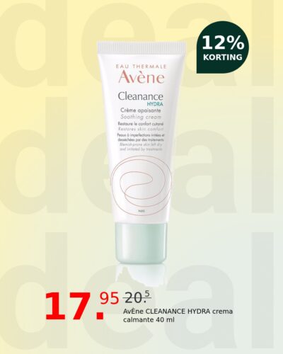 AvÈne CLEANANCE HYDRA crema calmante 40 ml