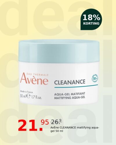 AvÈne CLEANANCE mattifying aqua-gel 50 ml