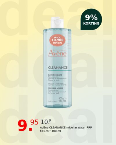 AvÈne CLEANANCE micellar water RRP €10.90" 400 ml