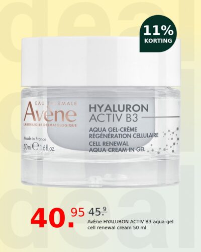 AvÈne HYALURON ACTIV B3 aqua-gel cell renewal cream 50 ml