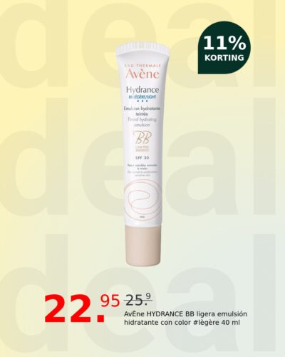 AvÈne HYDRANCE BB ligera emulsión hidratante con color #lègère 40 ml