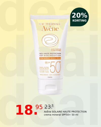 AvÈne SOLAIRE HAUTE PROTECTION crema mineral SPF50+ 50 ml