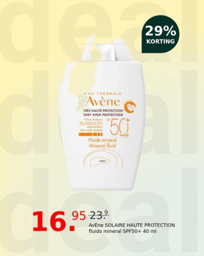 AvÈne SOLAIRE HAUTE PROTECTION fluido mineral SPF50+ 40 ml