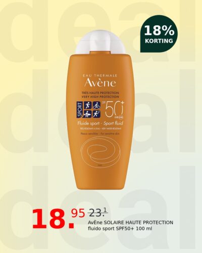 AvÈne SOLAIRE HAUTE PROTECTION fluido sport SPF50+ 100 ml