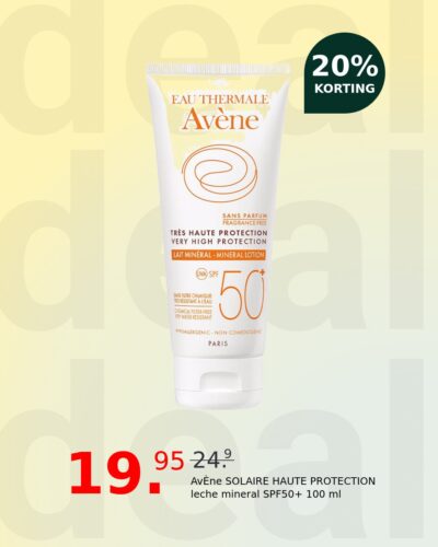 AvÈne SOLAIRE HAUTE PROTECTION leche mineral SPF50+ 100 ml
