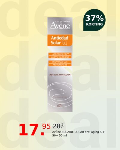 AvÈne SOLAIRE SOLAR anti-aging SPF 50+ 50 ml