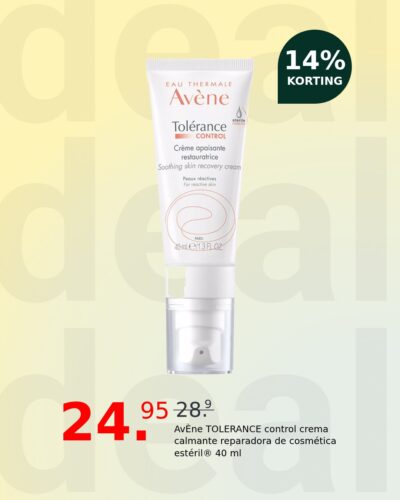 AvÈne TOLERANCE control crema calmante reparadora de cosmética estéril® 40 ml