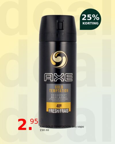 Axe GOLD TEMPTATION deo vapo 150 ml