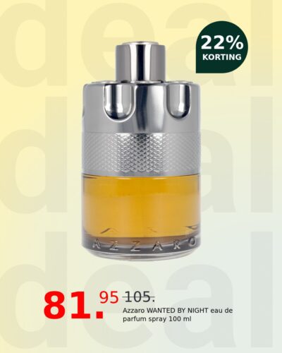 Azzaro WANTED BY NIGHT eau de parfum spray 100 ml