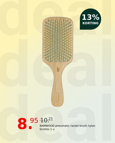 BAMWOOD pneumatic racket brush nylon bristles 1 u