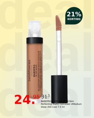 BAREPRO 16HR WEAR All-Skin Perfecting Matte Concealer #Medium Deep 450 Cool 7.5 ml