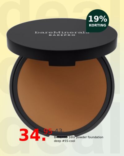 BAREPRO 16hr powder foundation deep #55-cool