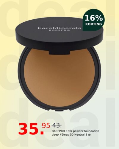 BAREPRO 16hr powder foundation deep #Deep 50 Neutral 8 gr