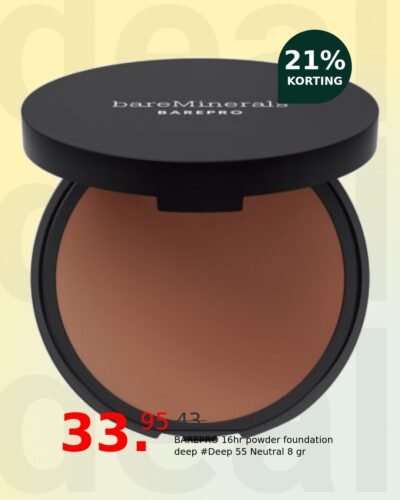 BAREPRO 16hr powder foundation deep #Deep 55 Neutral 8 gr