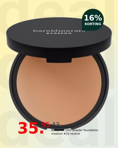 BAREPRO 16hr powder foundation medium #35-neutral