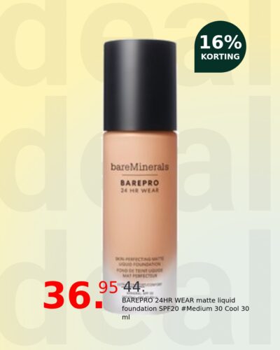 BAREPRO 24HR WEAR matte liquid foundation SPF20 #Medium 30 Cool 30 ml
