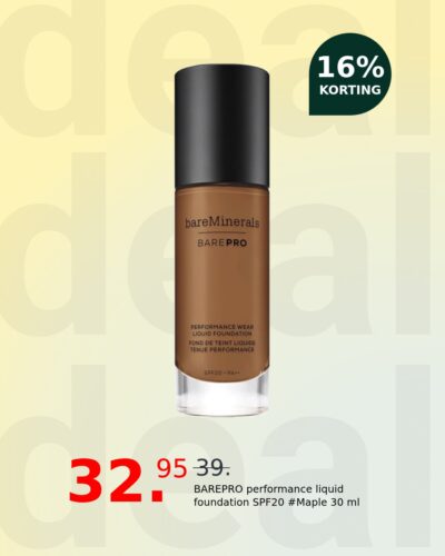 BAREPRO performance liquid foundation SPF20 #Maple 30 ml