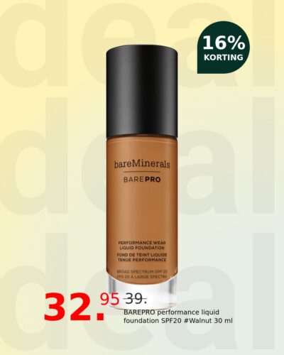 BAREPRO performance liquid foundation SPF20 #Walnut 30 ml