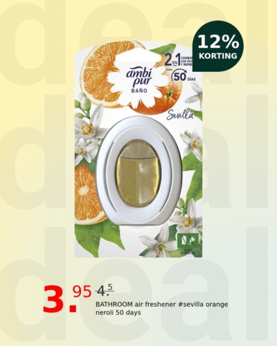 BATHROOM air freshener #sevilla orange neroli 50 days