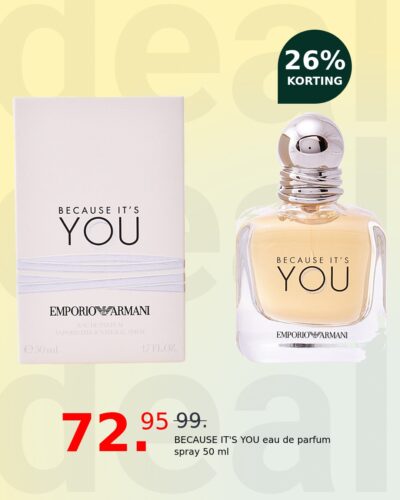 BECAUSE IT'S YOU eau de parfum spray 50 ml