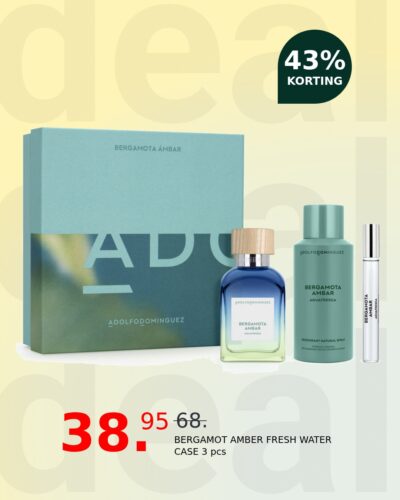 BERGAMOT AMBER FRESH WATER CASE 3 pcs