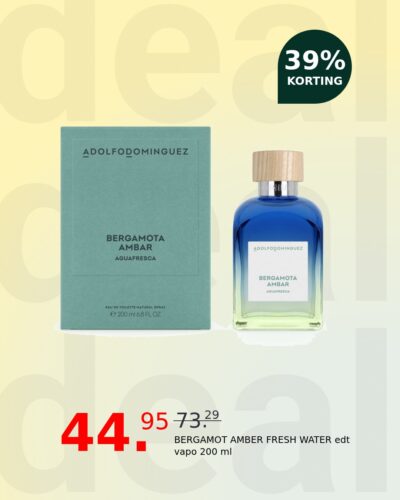 BERGAMOT AMBER FRESH WATER edt vapo 200 ml