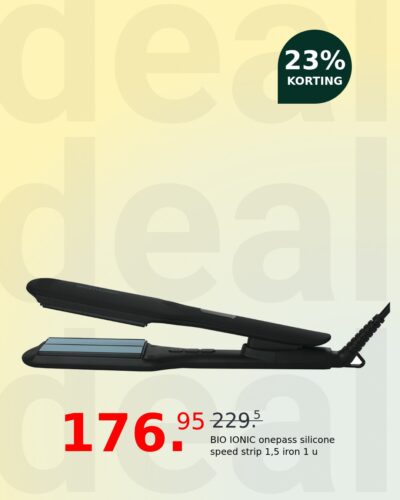 BIO IONIC onepass silicone speed strip 1,5 iron 1 u