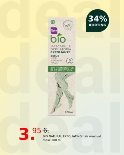 BIO NATURAL EXFOLIATING hair removal mask 200 ml