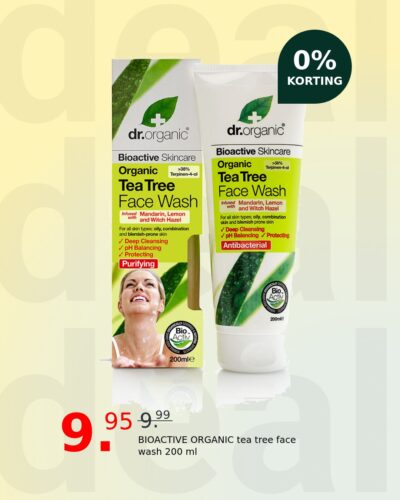 BIOACTIVE ORGANIC tea tree face wash 200 ml