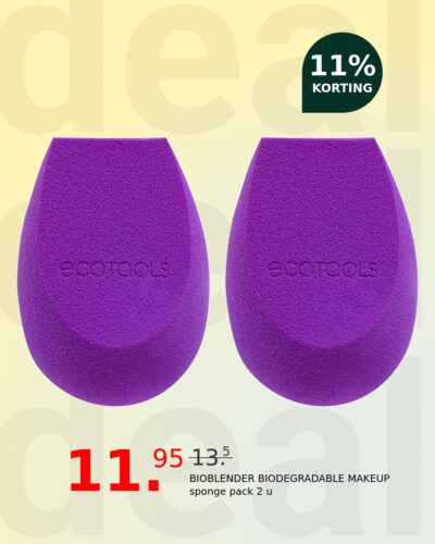 BIOBLENDER BIODEGRADABLE MAKEUP sponge pack 2 u