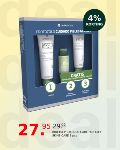 BIRETIX PROTOCOL CARE FOR OILY SKINS CASE 3 pcs