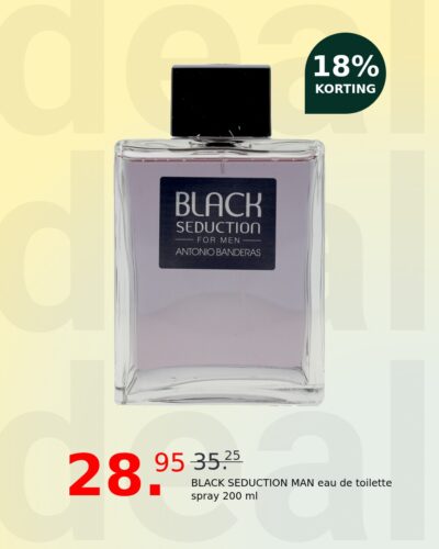 BLACK SEDUCTION MAN eau de toilette spray 200 ml
