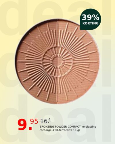 BRONZING POWDER COMPACT longlasting recharge #30-terracotta 10 gr