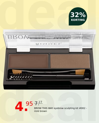 BROW THIS WAY eyebrow sculpting kit #002 -mild brown