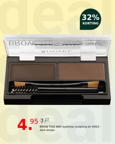 BROW THIS WAY eyebrow sculpting kit #003 -dark brown