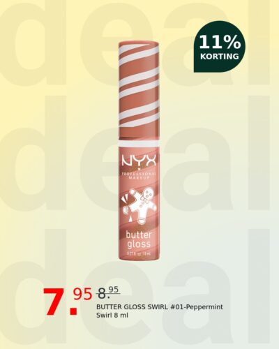 BUTTER GLOSS SWIRL #01-Peppermint Swirl 8 ml