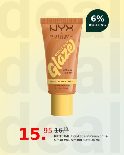 BUTTERMELT GLAZE sunscreen tint + SPF30 #04-Almond Butta 30 ml