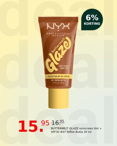 BUTTERMELT GLAZE sunscreen tint + SPF30 #07-Toffee Butta 30 ml