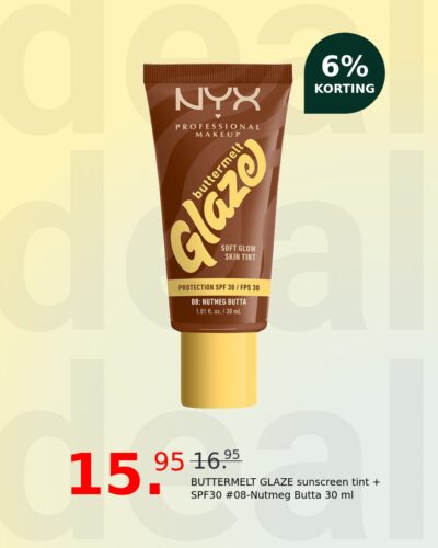 BUTTERMELT GLAZE sunscreen tint + SPF30 #08-Nutmeg Butta 30 ml