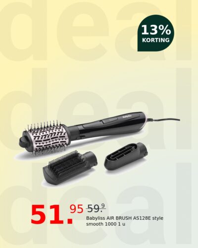 Babyliss AIR BRUSH AS128E style smooth 1000 1 u